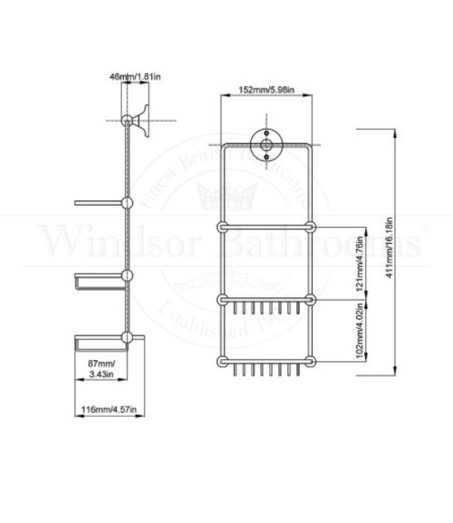 Doucherek klassiek WBCD30