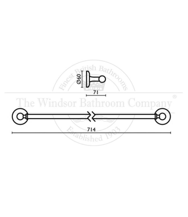 Handdoekhouder klassiek HS95212