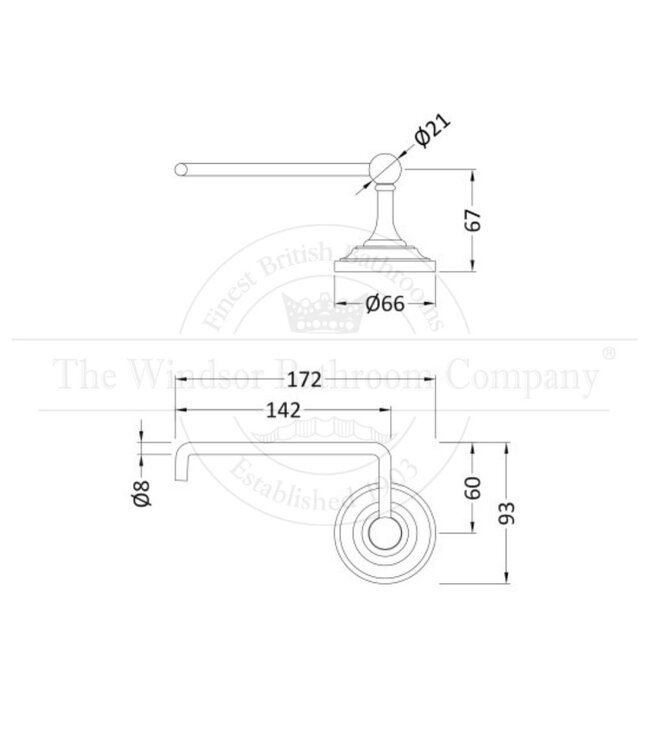 Toiletrolhouder klassiek WBCD12