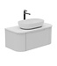 Horton & Studley  Badkamermeubel 90 cm Wand Zand Wit