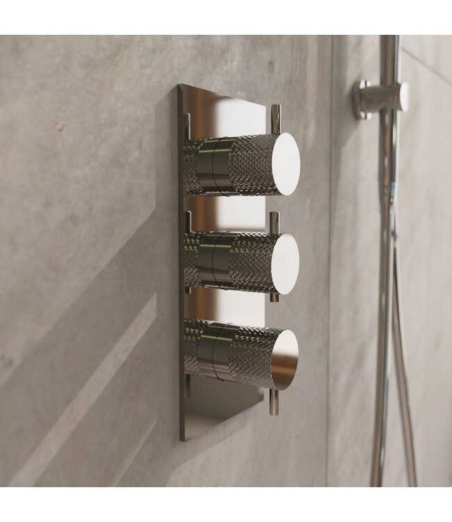 Douche met Thermostaatkraan Chroom Inbouw | Moleti Doucheset TF177235Q