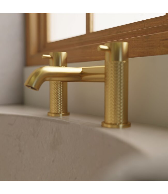 Badkraan op badrand Champagne Goud PVD Coating | Moleti TF172531Q