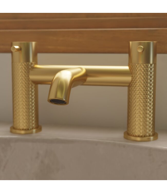 Badkraan op badrand Champagne Goud PVD Coating | Moleti TF172531Q