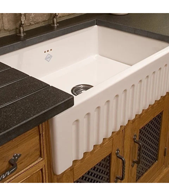 Spoelbak Bowland 800 Handgemaakte Vuurvaste Keramische Keukenspoelbak in Engels Landelijk Design 595x460x244mm Onderbouw Butler Sink