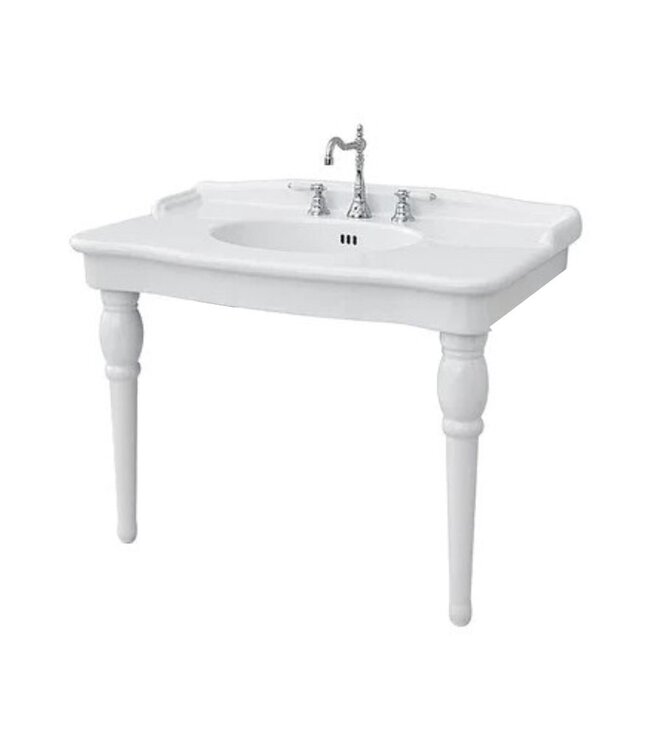 Klassiek wastafel 112cm poten Devon WB03031H