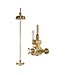 Douche met Thermostaatkraan Witte Hendels Opbouw | Mont Blanc Doucheset WB1850X2
