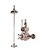 Douche met Thermostaatkraan Witte Hendels Opbouw | Mont Blanc Doucheset WB1850X2