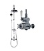 Douche met Thermostaatkraan Witte Hendels Opbouw | Mont Blanc Doucheset WB1850X1