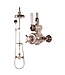 Douche met Thermostaatkraan Witte Hendels Opbouw | Mont Blanc Doucheset WB1850X1