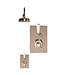 Douche met Thermostaatkraan Witte Hendels Inbouw | Mont Blanc Doucheset WB1860X2