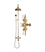Douche met Thermostaatkraan Witte Hendels Opbouw | Mont Blanc Doucheset WB1850X3