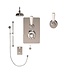 Douche met Thermostaatkraan Witte Hendels Inbouw | Mont Blanc Doucheset WB1860X1