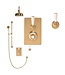 Douche met Thermostaatkraan Witte Hendels Inbouw | Mont Blanc Doucheset WB1860X1