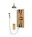 Douche met Thermostaatkraan Zwarte Hendels Inbouw | Blackwell Doucheset WB1860X4