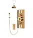 Douche met Thermostaatkraan Witte Hendels Inbouw | Mont Blanc Doucheset WB1860X4