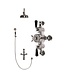 Douche met Thermostaatkraan Zwarte hendels Opbouw | Blackwell Doucheset WB1850X4