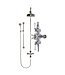Douche met Thermostaatkraan Witte Hendels Opbouw | Mont Blanc Doucheset WB1850X5