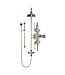 Douche met Thermostaatkraan Witte Hendels Opbouw | Mont Blanc Doucheset WB1850X5