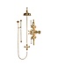 Douche met Thermostaatkraan Witte Hendels Opbouw | Mont Blanc Doucheset WB1850X5