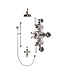 Douche met Thermostraakraan Witte Hendels Opbouw | Mont Blanc Doucheset WB1850X6