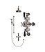 Douche met Thermostraatkraan Zwarte Hendels Opbouw | Blackwell Doucheset WB1850X6