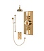 Douche met Thermostaatkraan Witte Hendels Inbouw | Mont Blanc Doucheset WB1860X6