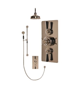 Windsor & Co. Blackwell Doucheset Thermostaatkraan Inbouw Zwarte Hendels WB1860X6 Douche