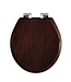 Toiletbril Carlton hout mahony BR006M