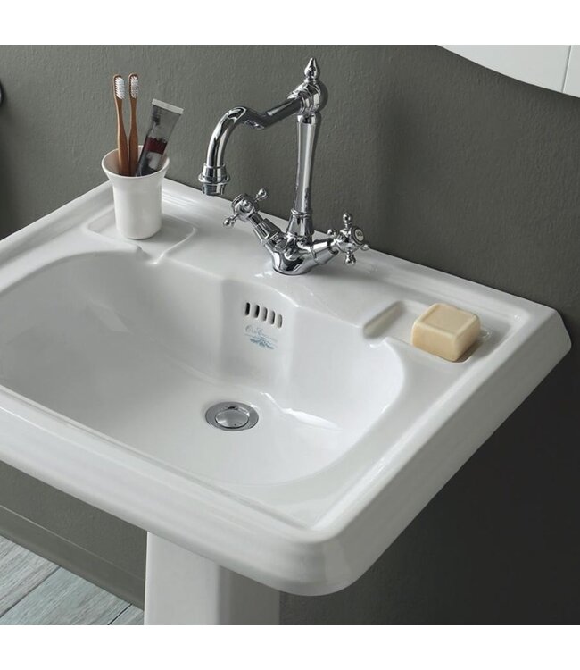 Klassieke wastafel 73cm op zuil Bexley WBSR341620