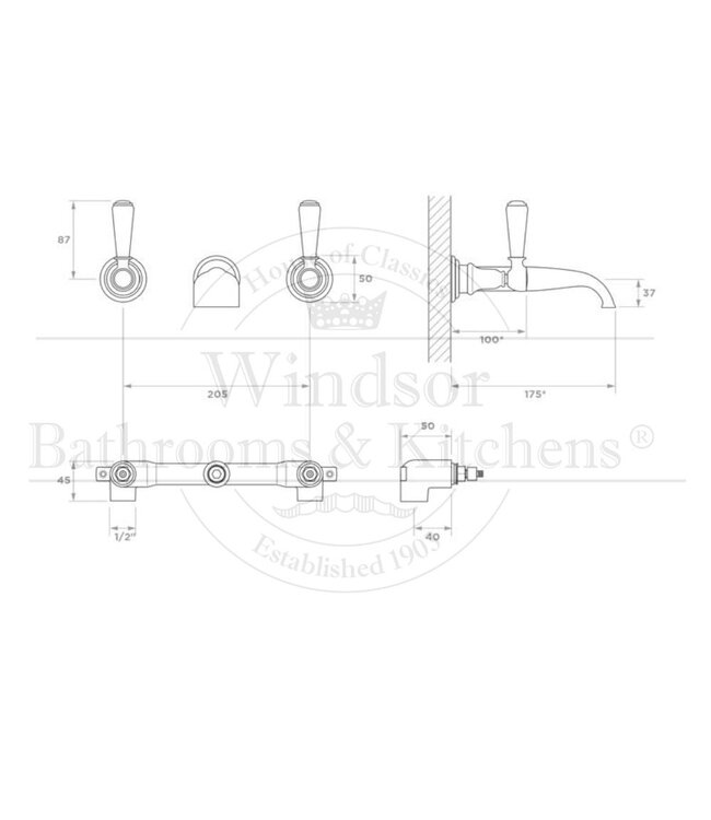 Wastafelkraan WB1810 Mont Blanc
