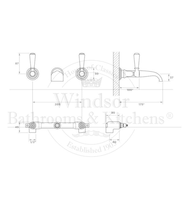 Wastafelkraan WB1810 Blackwell