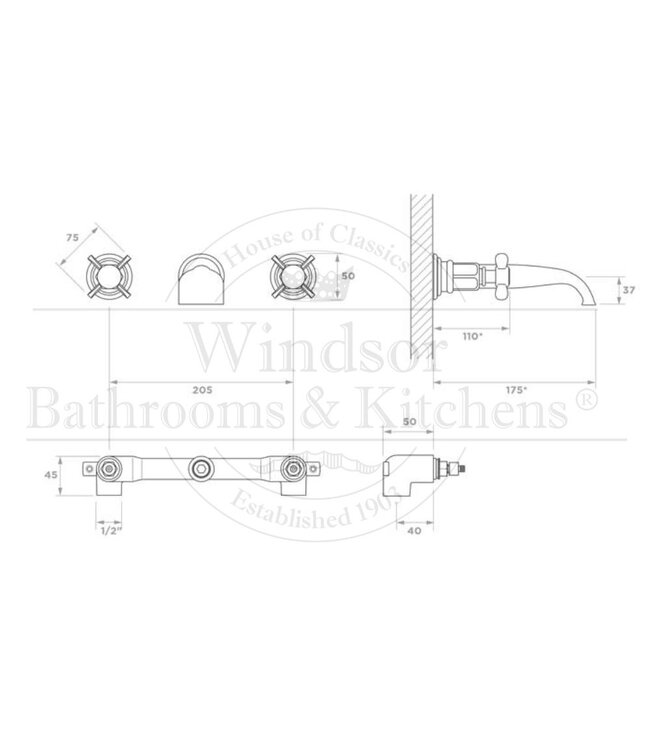 Wastafelkraan WB1810 Classic