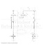 Douche met Thermostaatkraan Zwarte hendels Opbouw | Blackwell Doucheset WB1850X3