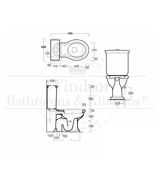 Duoblok toiletpot Toulon WBSA028/32