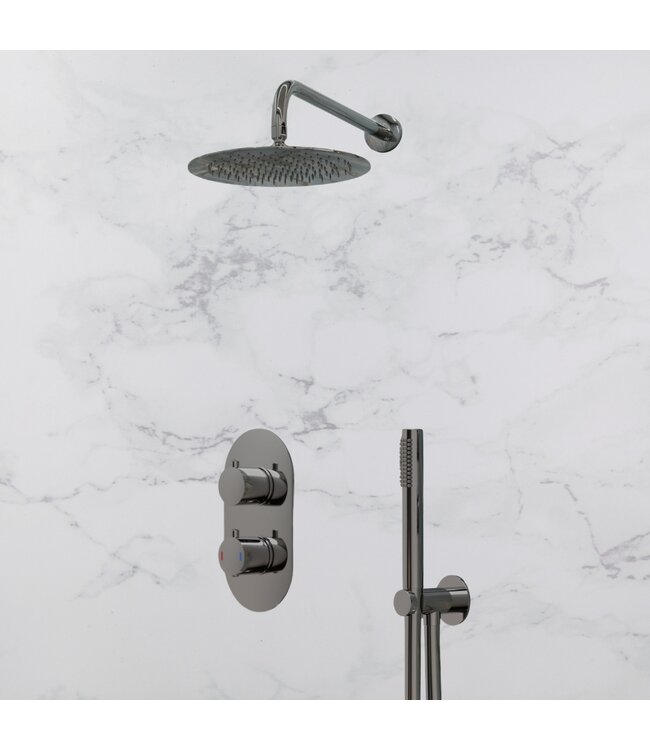 Inbouw thermostaat PVD gunmetal Gido STVQ10MG