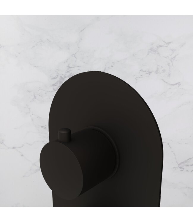 Inbouw thermostaat mat zwart Gido STV003K