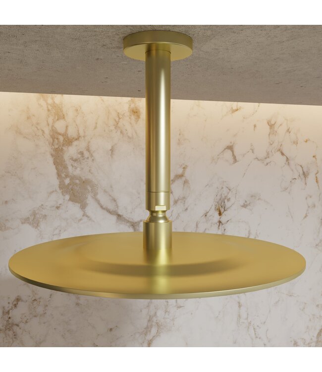 Regendouchekop 25cm PVD geborsteld goud  Gido PVD STV2525BV