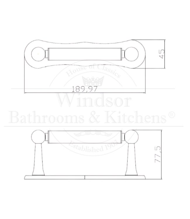 Toiletrolhouder klassiek WBCD05