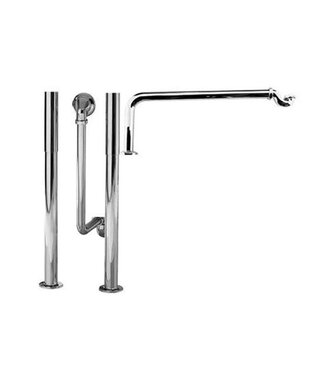 Windsor & Co. Sifon, vloerbuis en sierbuizen complete set