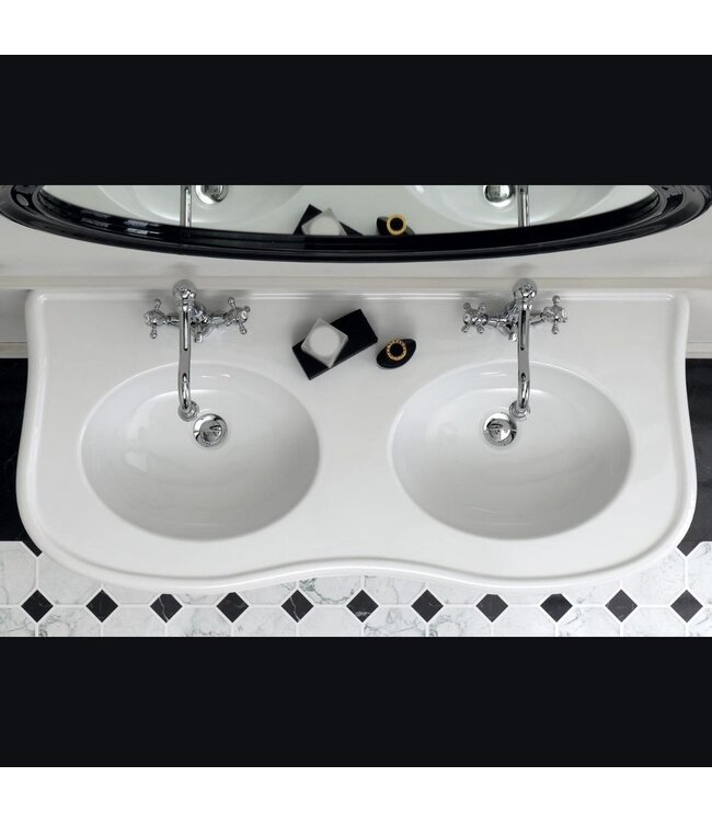 Klassieke dubbele wastafelset 120cm Toulon WBSA258