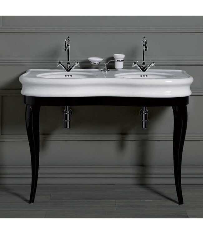 Klassieke dubbele wastafelset 120cm Toulon WBSA258