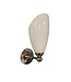 Klassieke wandlamp met opaalglazen kap WB31