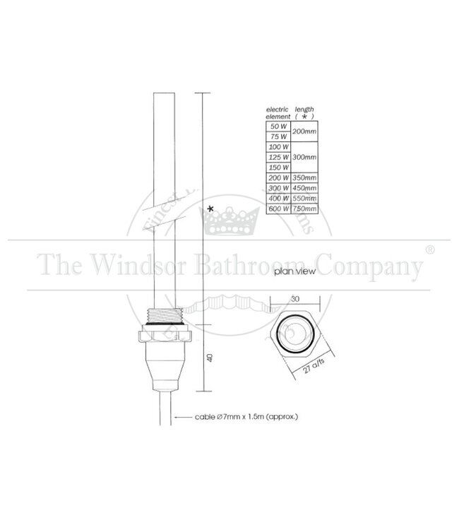 Klassieke handdoekradiator Regency F5 WB0045FE