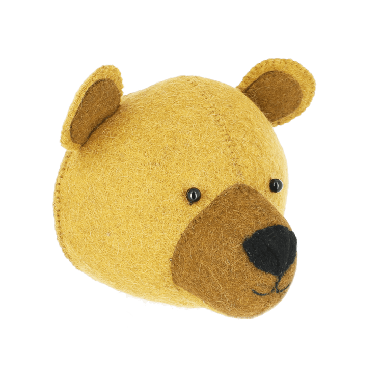 Fiona Walker England Animal Head Baby Bear Cub - Mini