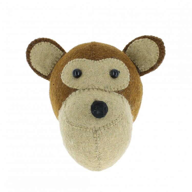 Fiona Walker England Animal Head Monkey - Mini
