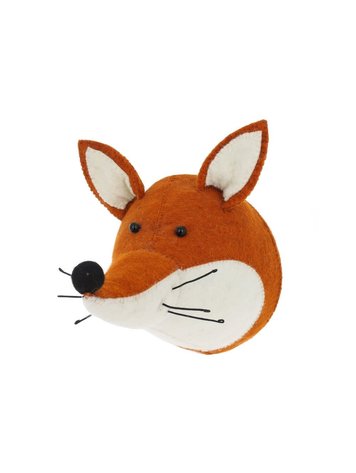 Fiona Walker England Animal Head Fox - Original