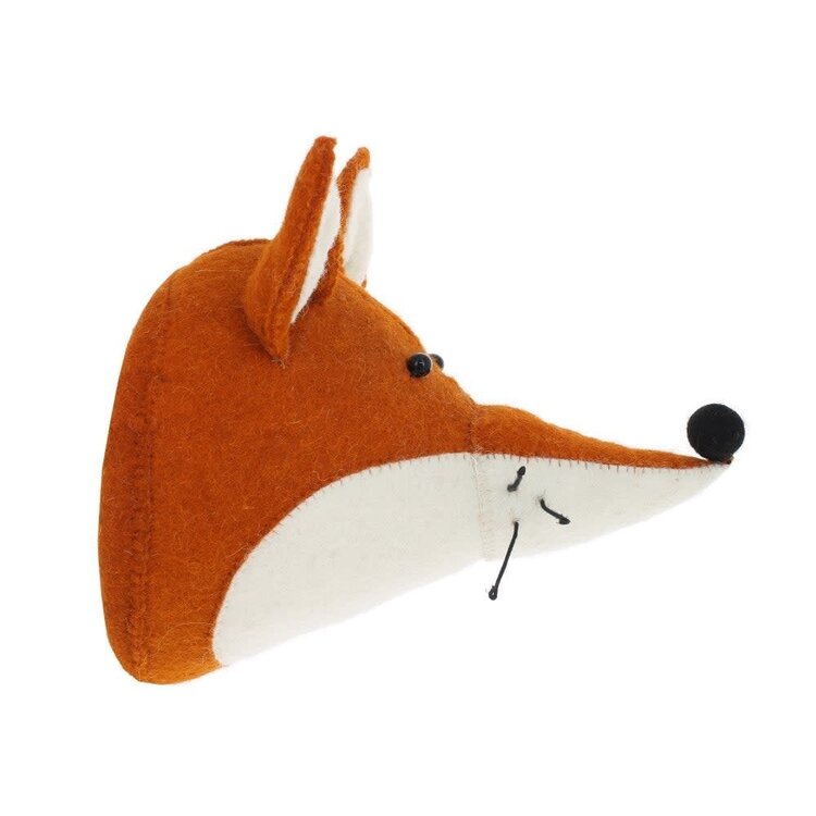 Fiona Walker England Animal Head Fox - Original