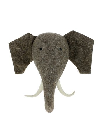 Fiona Walker England Animal Head Elephant - Original