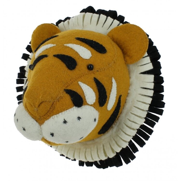 Fiona Walker England Animal Head Tiger - Orginal