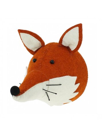 Fiona Walker England Animal Head Fox With Ruff - Original